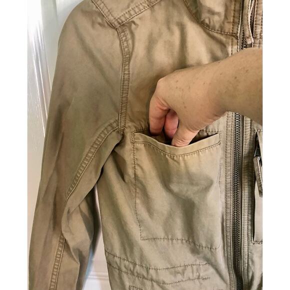 Madewell Women's Fleet Utility Jacket In Desert Beige (Tan) Size XS 100% Cotton - Picture 4 of 11